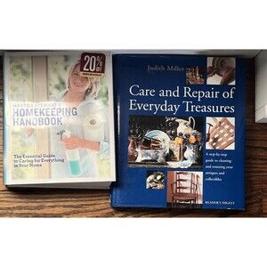 Lot of 2 Homekeeping Handbook Martha Stewart Repair Guide Hardcover